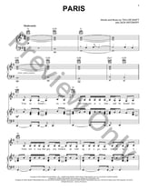 Paris piano sheet music cover